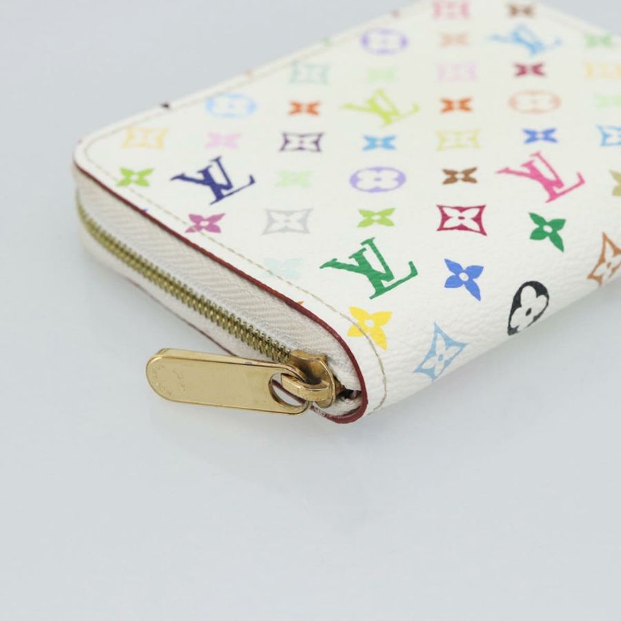 【日本直送】路易威登 Monogram Multicolor Zippy 零錢包 白色 M93741 LV Auth ki6756V-13