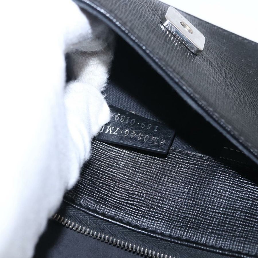 【日本直送】FENDI Karito 鏈條肩包 皮革 黑色 銀色 8M0346 正品 ka5424V-11