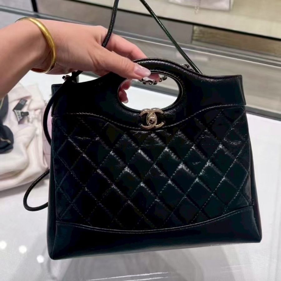 全新閒置🖤✨#香奈兒 #黑金31bagmini #全配有購證 #晶片款 #油蠟皮-2