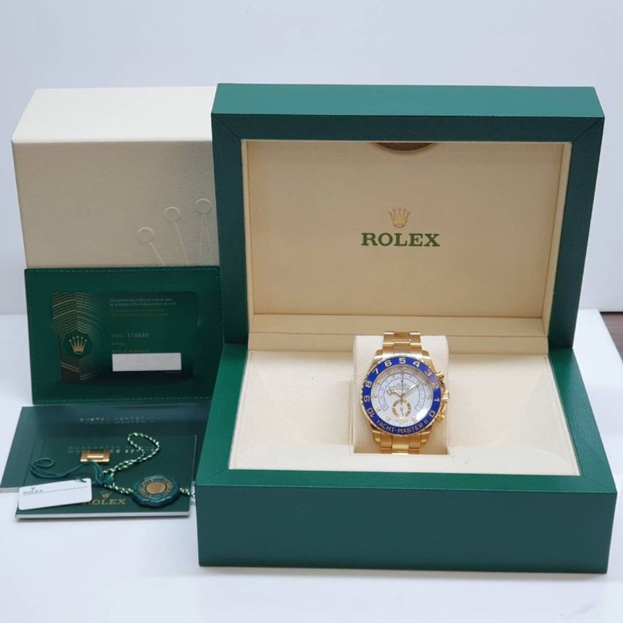 【大眾名錶】ROLEX勞力士116688 Yacht-Master ll 18K 2020/11全配件 大眾名錶G377-9