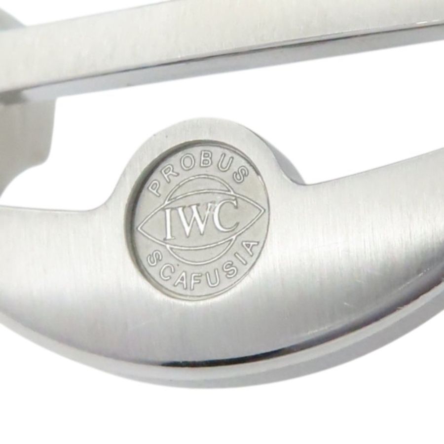 【IWC 萬國】銀色錶面 不鏽鋼 深藍色錶帶 Portugieser Chronograph 腕錶 IW371605-11