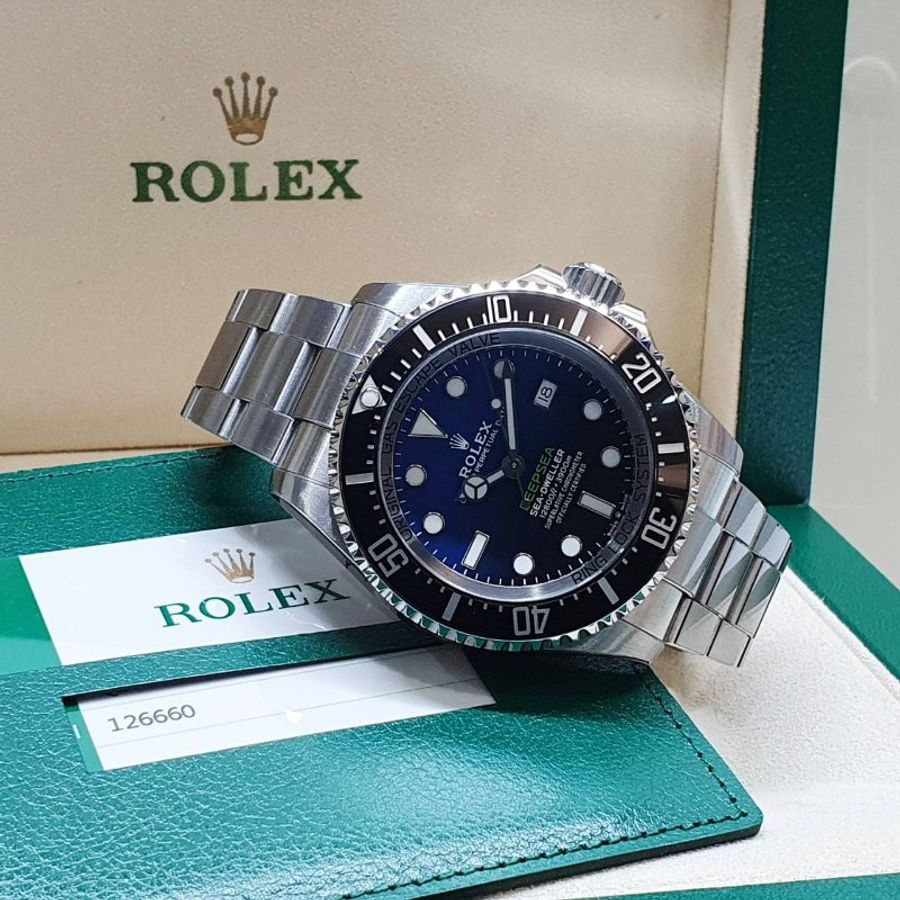 【大眾名錶】ROLEX勞力士126660DB Deepsea 2019/12全配件 深潛王者 漸層藍 大眾名錶B1488-2