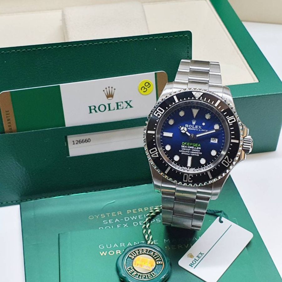 【大眾名錶】ROLEX勞力士126660DB Deepsea 2019/12全配件 深潛王者 漸層藍 大眾名錶B1488-3