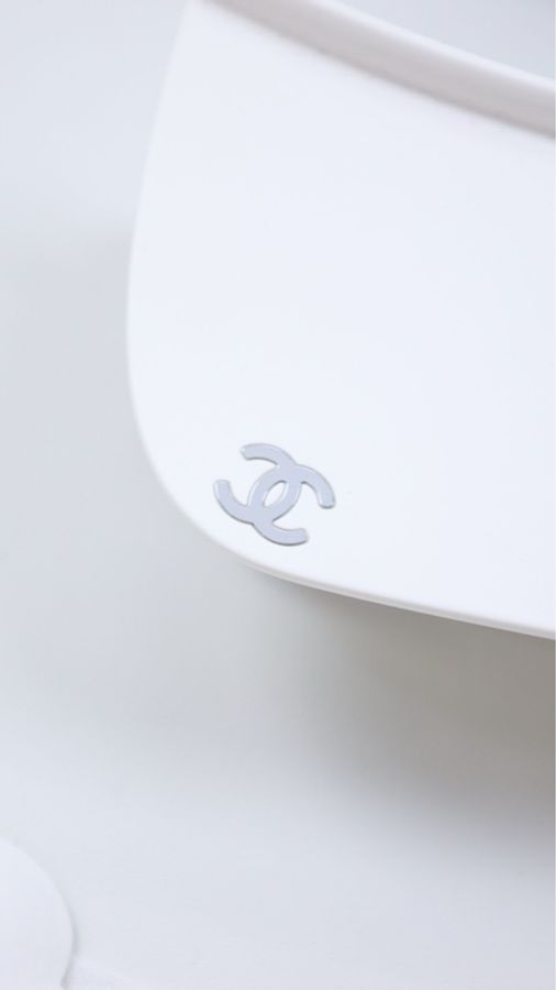 Chanel白色翻盖墨镜-3