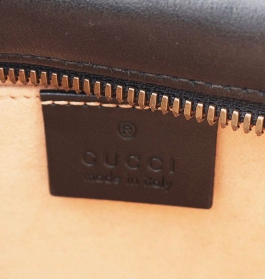 Gucci 古馳 黑色 Matelasse 牛皮 GG Marmont 相機-3
