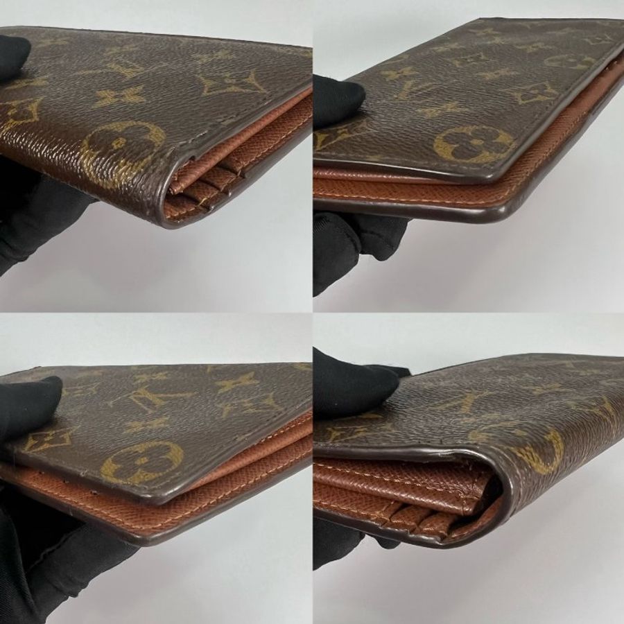 LV M66540 老花Brazza 對開長夾-9