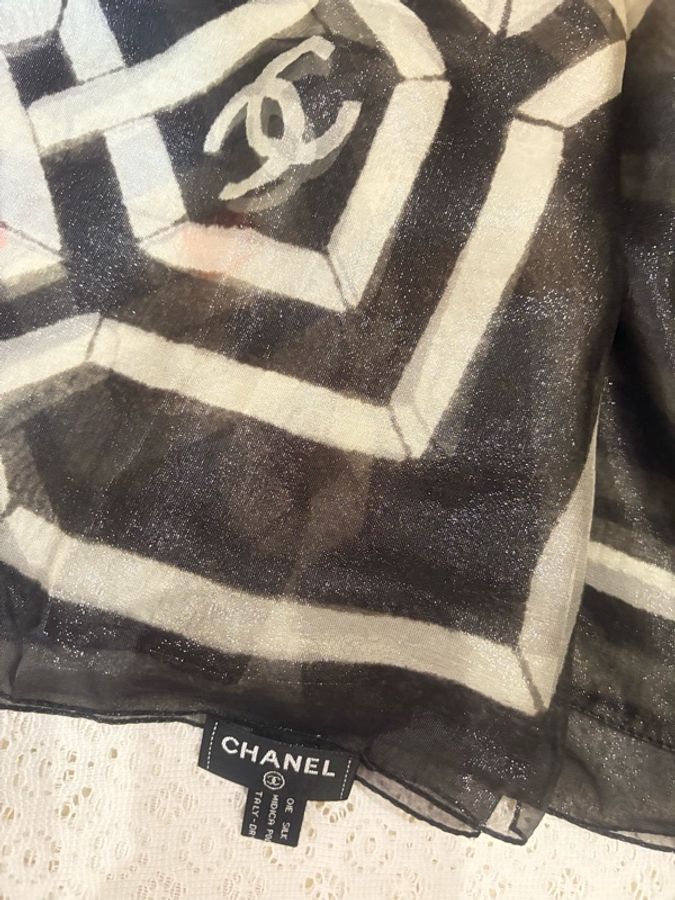 Chanel絲巾圍巾披肩-3