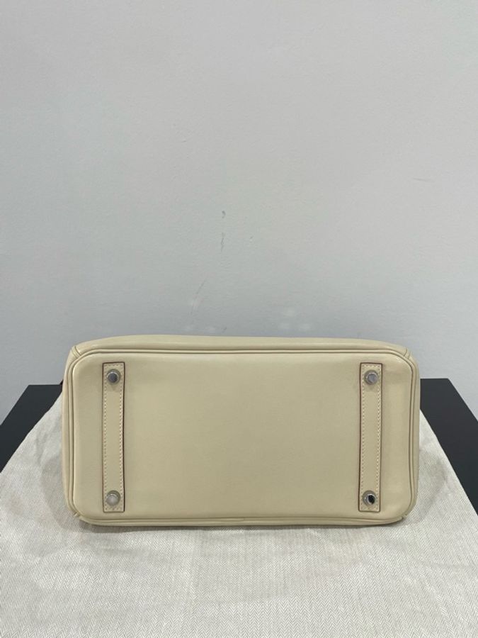 Hermes Birkin 30 羊毛白銀扣-2