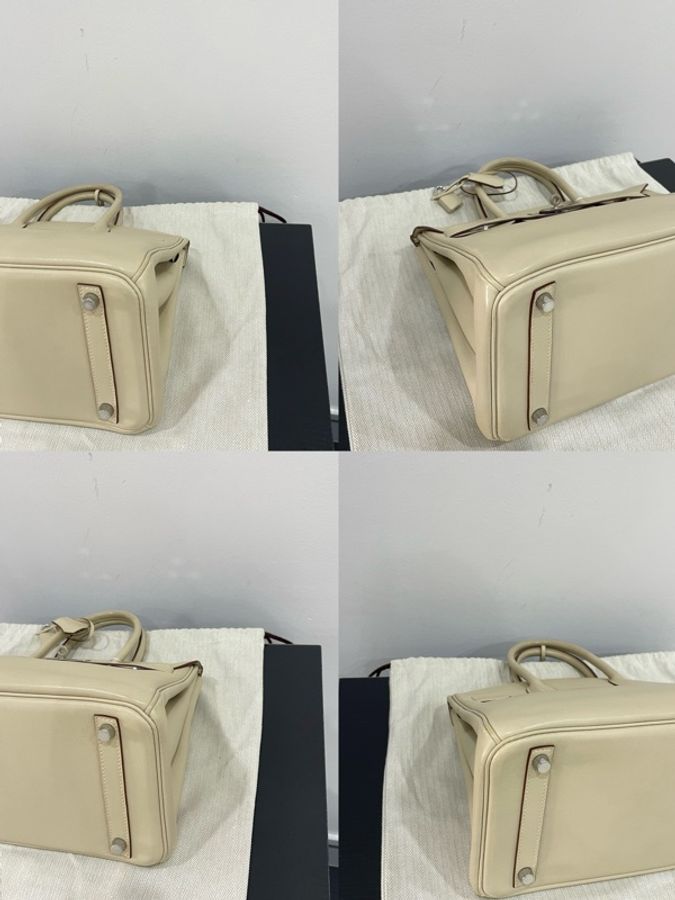 Hermes Birkin 30 羊毛白銀扣-4