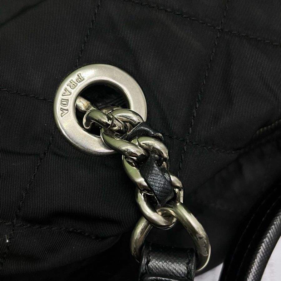 Prada普拉達降落傘布靈感保齡球包-12