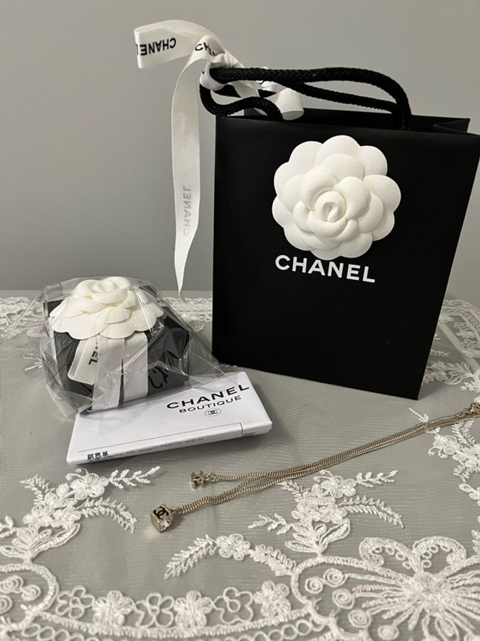 CHANEL 香奈兒《全新》25C Cube 小方糖雙C項鍊 金色|雙面Logo|可調式長短鍊-21