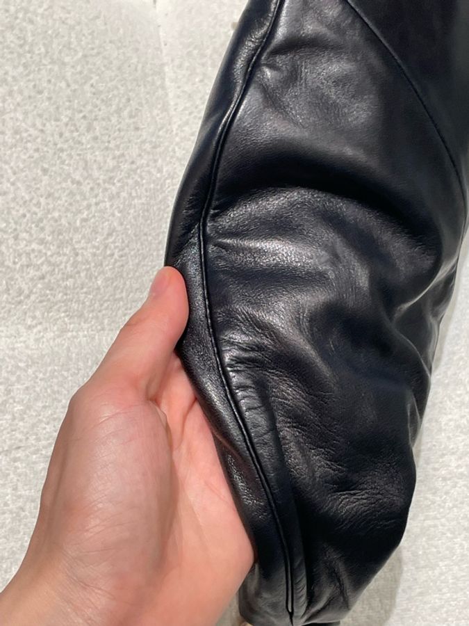 ▪️富貴選物FUGUEI▪️Chanel 古董珍藏Vintage 圓環牛角包🥐 黑金-13