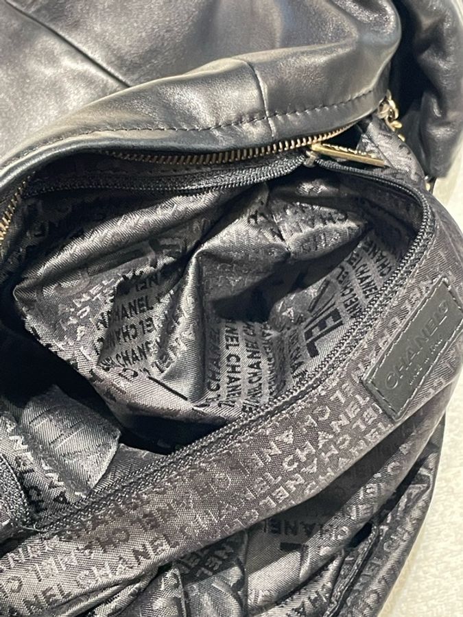 ▪️富貴選物FUGUEI▪️Chanel 古董珍藏Vintage 圓環牛角包🥐 黑金-20