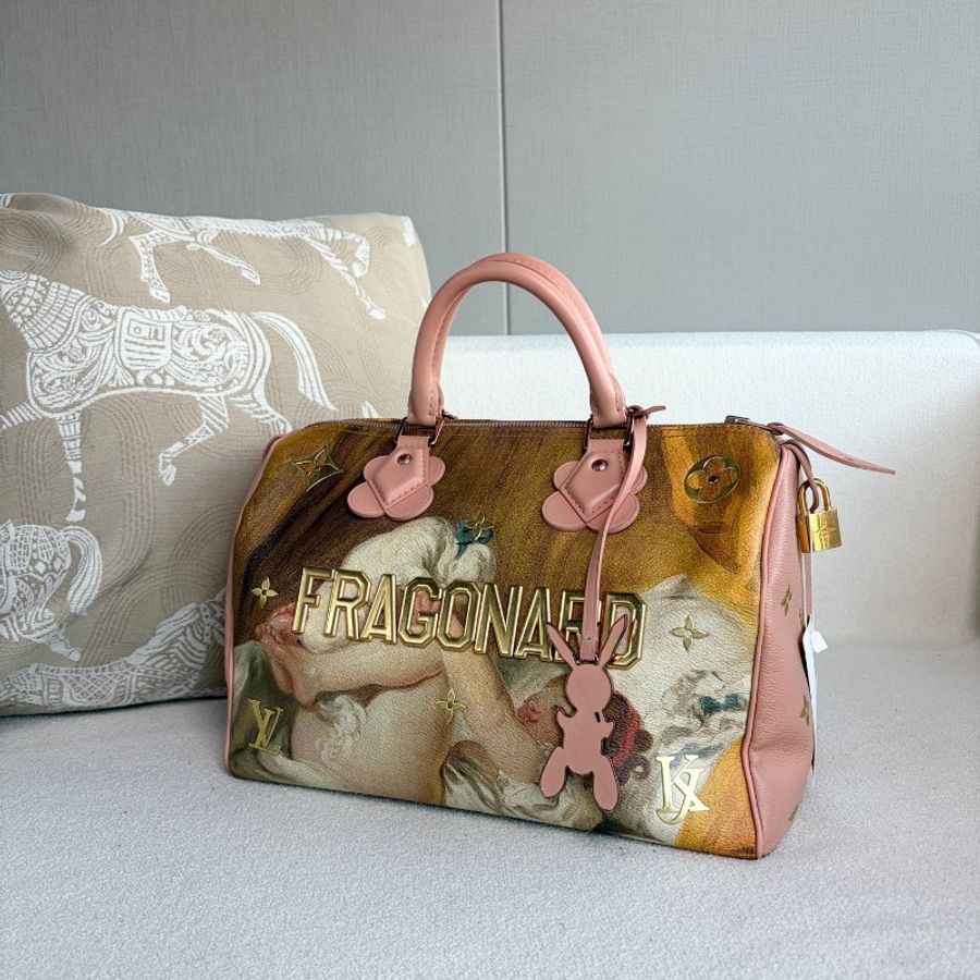 99新 LV大師系列Speedy30手提包-5