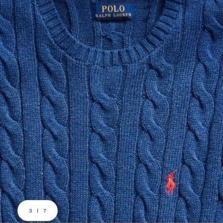 💎Han's house精品服飾💎Ralph Lauren polo RL 小馬 麻花 粗 針織 毛衣 棉質 現貨 XL-2