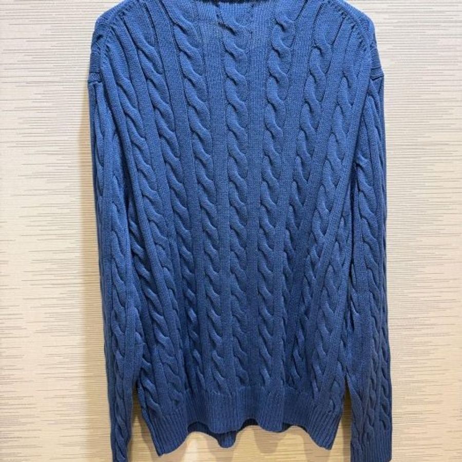 💎Han's house精品服飾💎Ralph Lauren polo RL 小馬 麻花 粗 針織 毛衣 棉質 現貨 XL-3