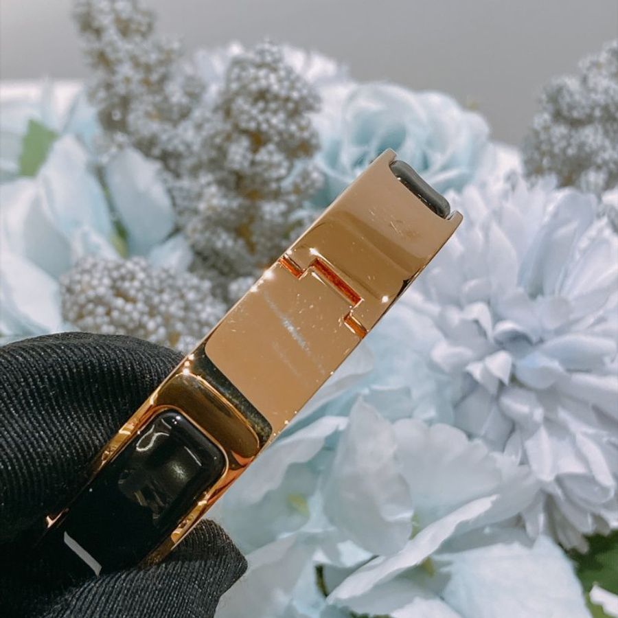 TW4937 Hermes 愛馬仕 手鐲 小號 黑色玫瑰金Clic H Bracelet PM Black x RGHW-4