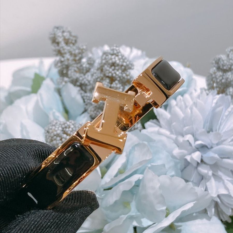 TW4937 Hermes 愛馬仕 手鐲 小號 黑色玫瑰金Clic H Bracelet PM Black x RGHW-7