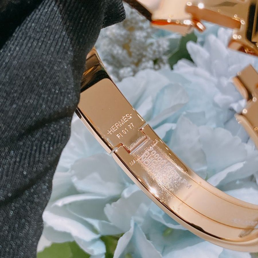 TW4937 Hermes 愛馬仕 手鐲 小號 黑色玫瑰金Clic H Bracelet PM Black x RGHW-8