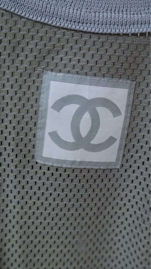 Chanel 04年运动系列5号字母灰色背心马甲-11