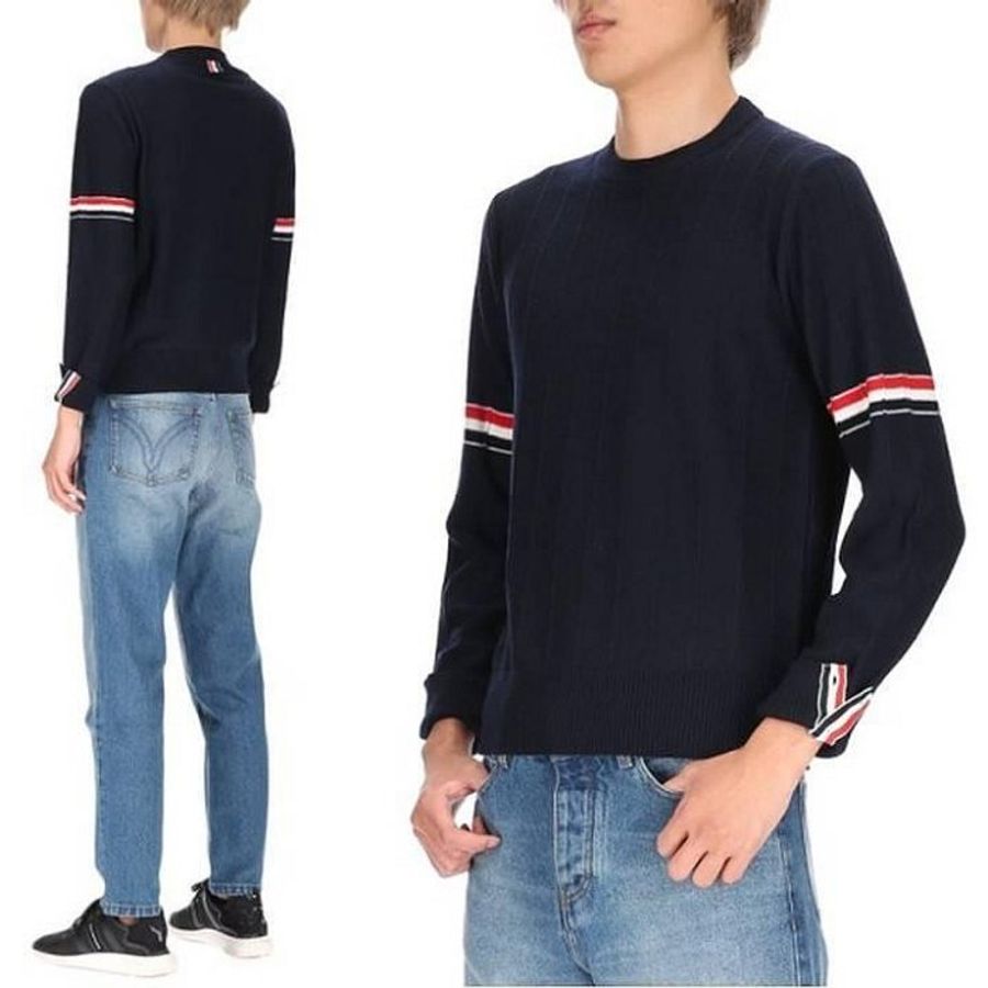 💎Han's house精品服飾💎 TB Thom Browne 100%初剪羊毛 毛衣 針織衫 現貨 4號 原價52900-3