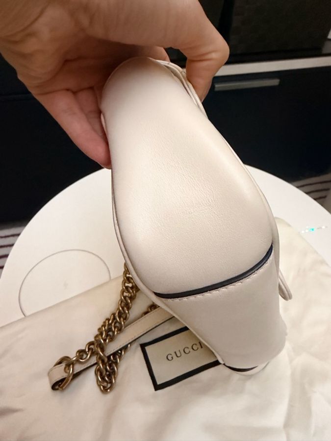 Gucci Marmont Bag 小號 白色肩背包 22cm-3