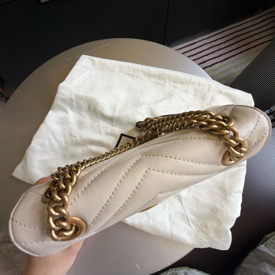 Gucci Marmont Bag 小號 白色肩背包 22cm-4