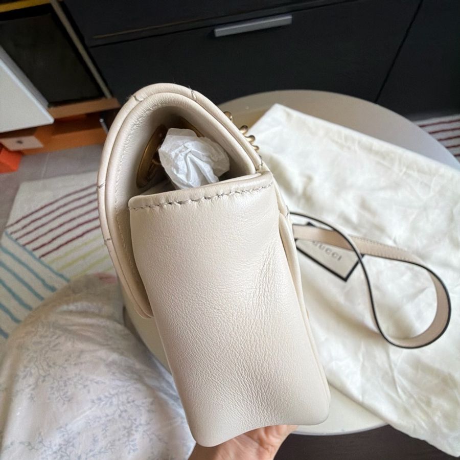 Gucci Marmont Bag 小號 白色肩背包 22cm-5