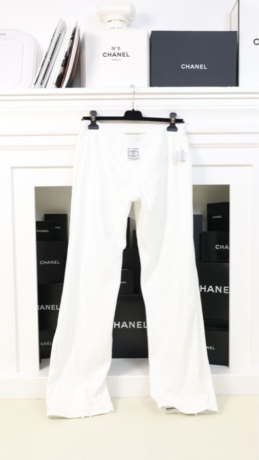 Chanel 05年运动方标系列白色长裤-5