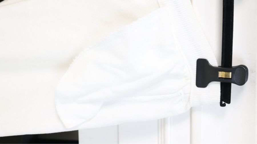 Chanel 05年运动方标系列白色长裤-11