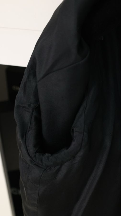 Chanel 黑色亮片两口袋外套半裙套装-20