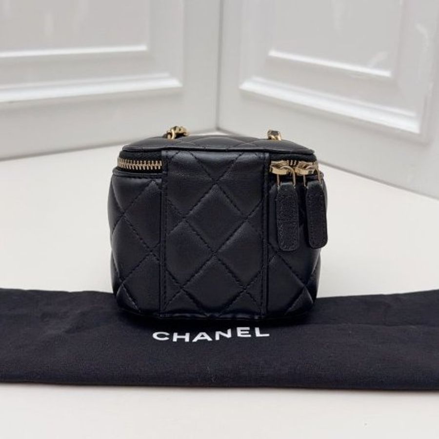 香奈兒/Chanel 小羊皮金球方盒子鏈條包-1