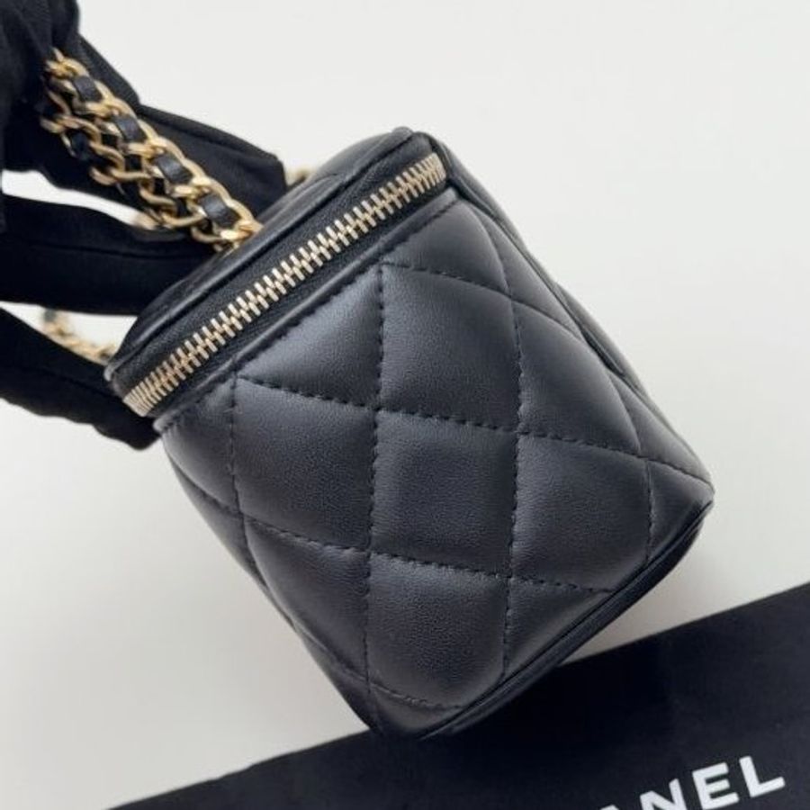 香奈兒/Chanel 小羊皮金球方盒子鏈條包-2