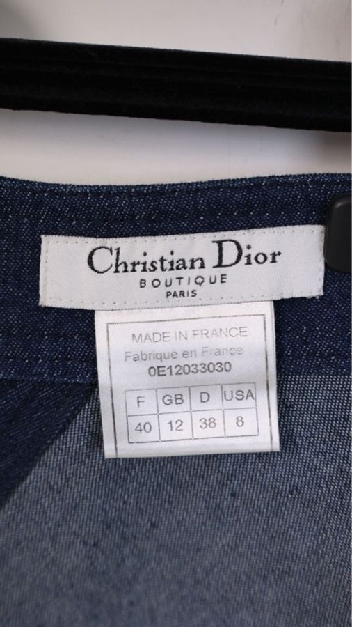 Dior不规则设计丹宁牛仔金扣半裙-25