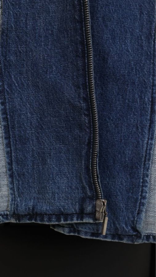 Chanel 00年水洗丹宁牛仔拉链外套-20
