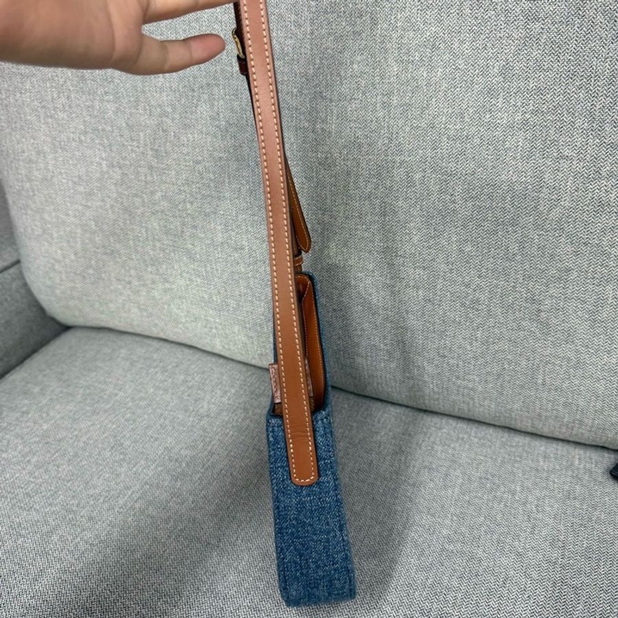 Celine賽琳 牛仔Tilly凱旋門腋下包肩背包-3