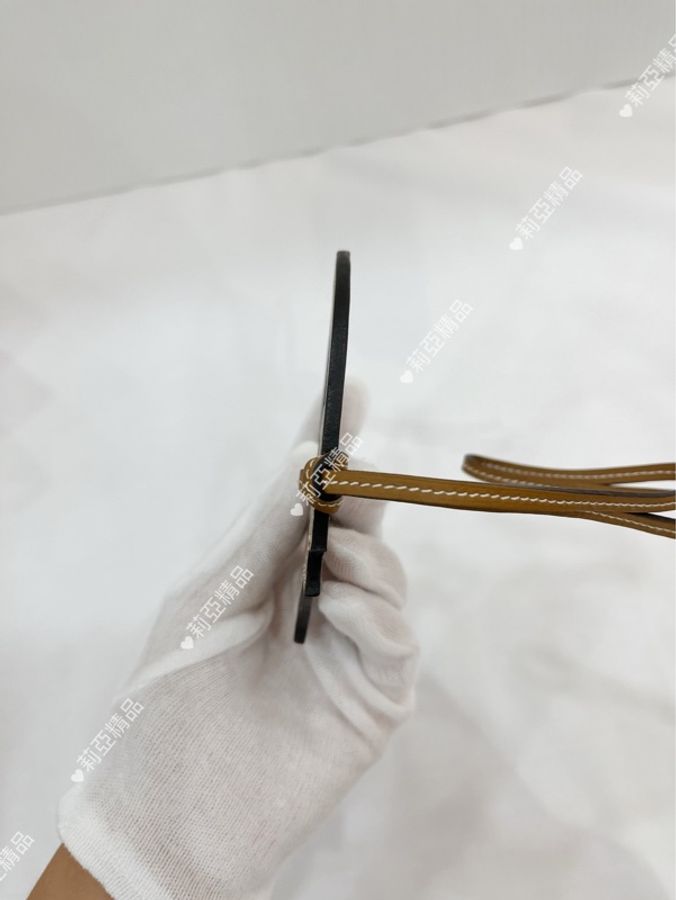 莉亞精品♡ Hermes 棕色馬頭掛飾 二手美品-3