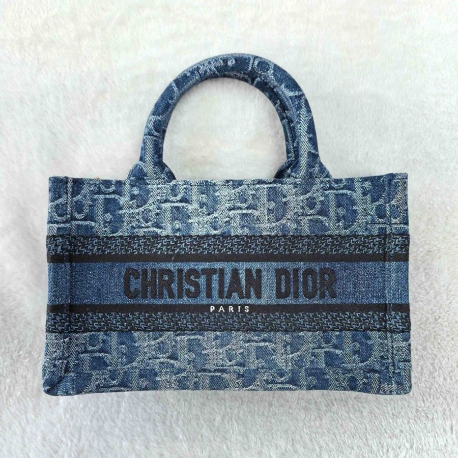 Dior 迪奧 mini book tote托特包手提包斜挎包 藍色-1