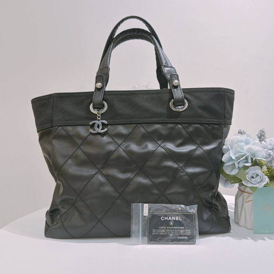TW4935 Chanel 愛馬仕 托特包 Biarritz Tote Bag MM Canvas-18