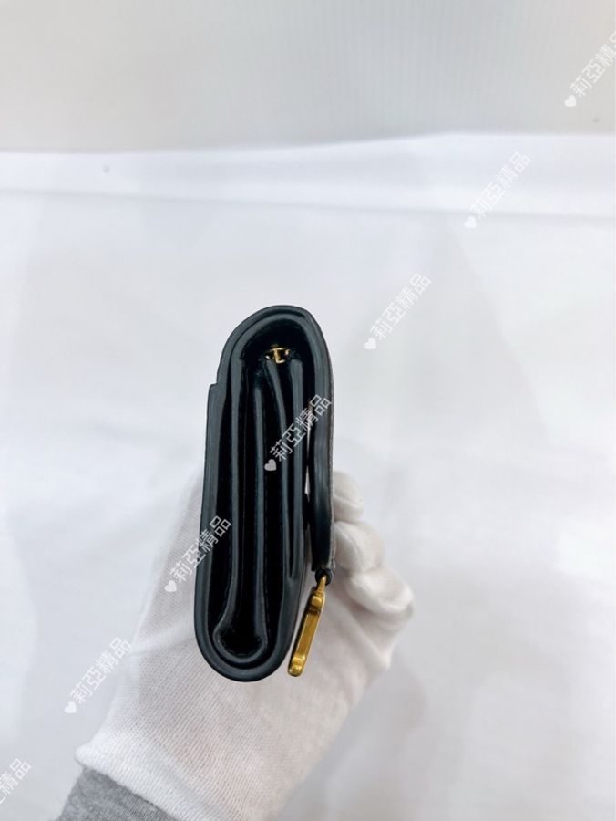 莉亞精品♡ Dior Saddle 短夾 黑色 二手美包-3