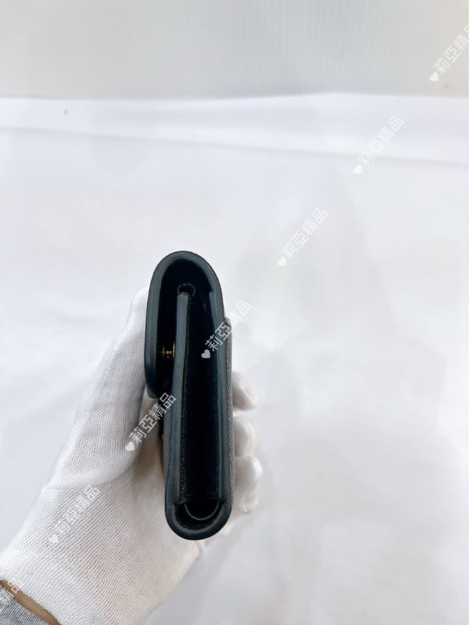 莉亞精品♡ Dior Saddle 短夾 黑色 二手美包-4