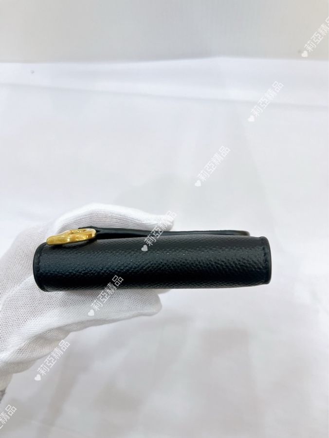 莉亞精品♡ Dior Saddle 短夾 黑色 二手美包-6