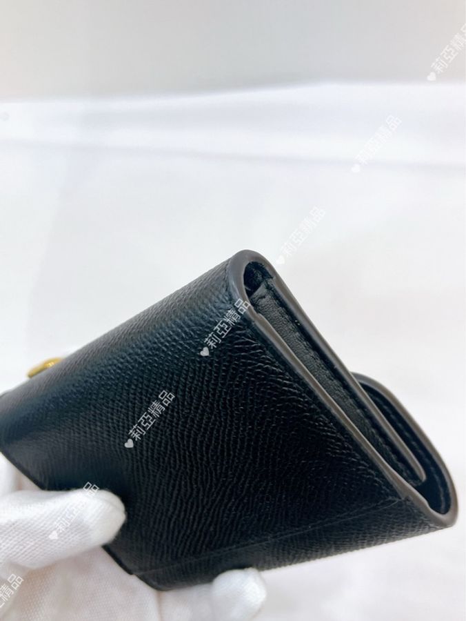 莉亞精品♡ Dior Saddle 短夾 黑色 二手美包-7