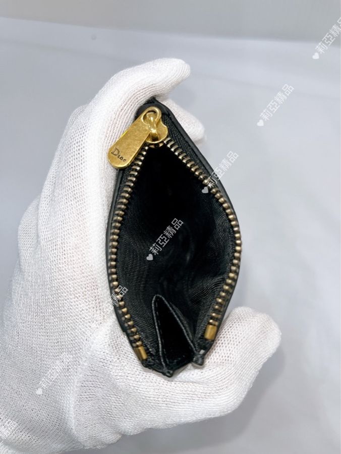 莉亞精品♡ Dior Saddle 短夾 黑色 二手美包-14