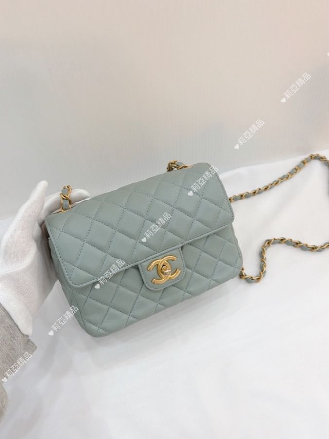 莉亞精品♡ Chanel AS3737 籌碼方胖 二手美包-2