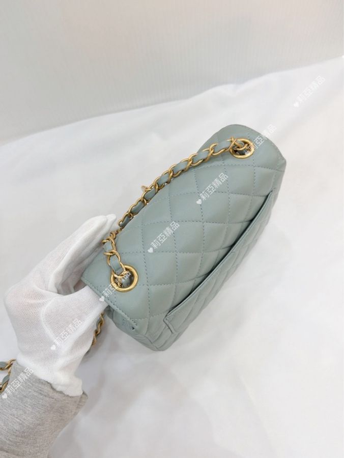 莉亞精品♡ Chanel AS3737 籌碼方胖 二手美包-4