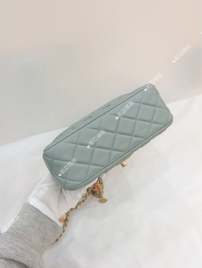 莉亞精品♡ Chanel AS3737 籌碼方胖 二手美包-5