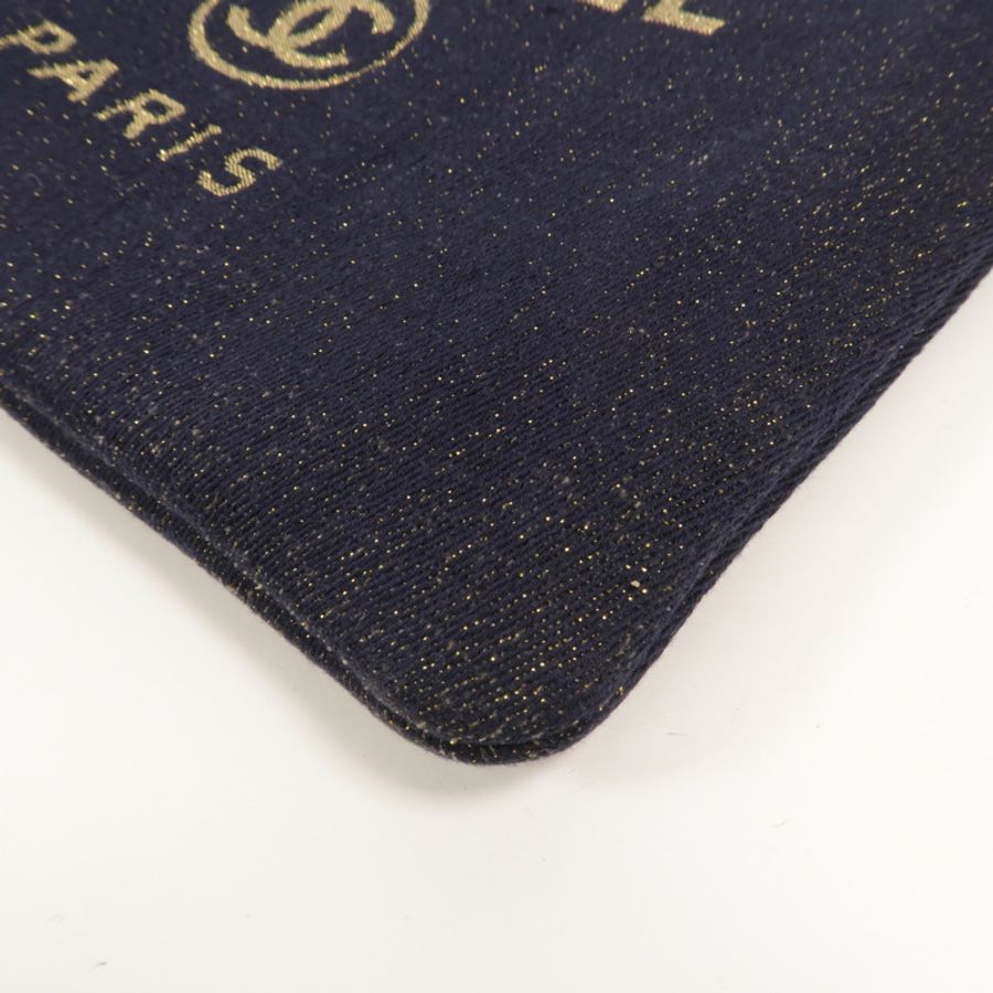 CHANEL 帆布Deauville Clutch Medium手拿包-11