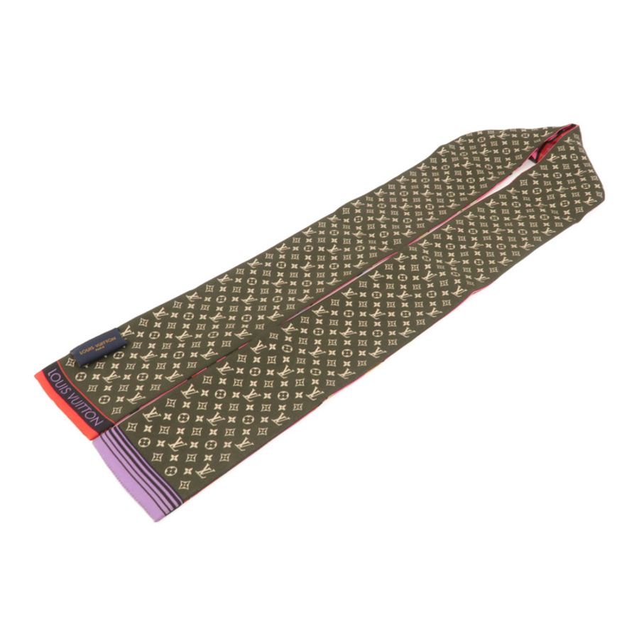LOUIS VUITTON 絲質Bandeau Scarf 118x7 絲巾-2