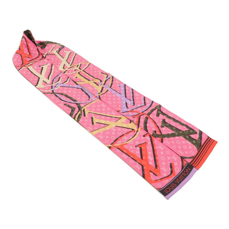 LOUIS VUITTON 絲質Bandeau Scarf 118x7 絲巾-3